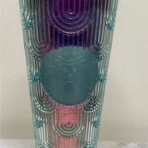 Starbucks Spring 2022 Iridescent Mermaid Scales 24oz Cold Cup NWT